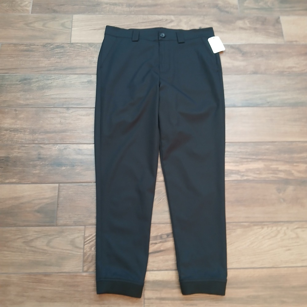 Tee Up‎ Pants Mens 36x30 Black Golf Jogger Performance Casual USA Made Flex